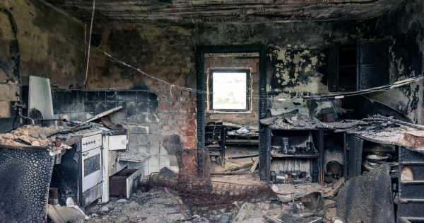 salvaging fire damaged belongings