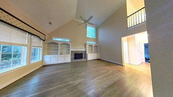 Entryway and family room restored with new flooring