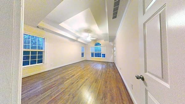 Living room fully restored after water damage cleanup
