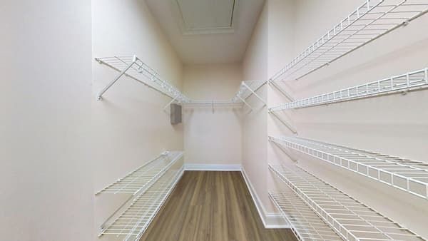 Storage room fully restored after water damage cleanup