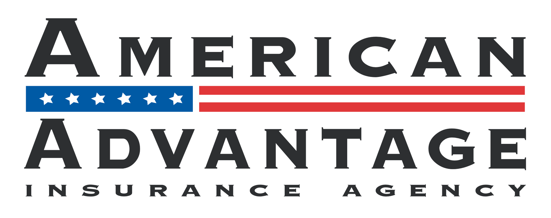 Evergreen Insurance Agency The logo for the american advantage insurance agency has an american flag on it.