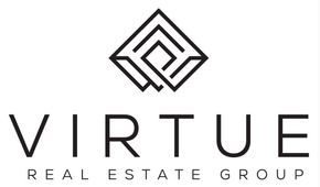 The logo for rise realty is red and white.