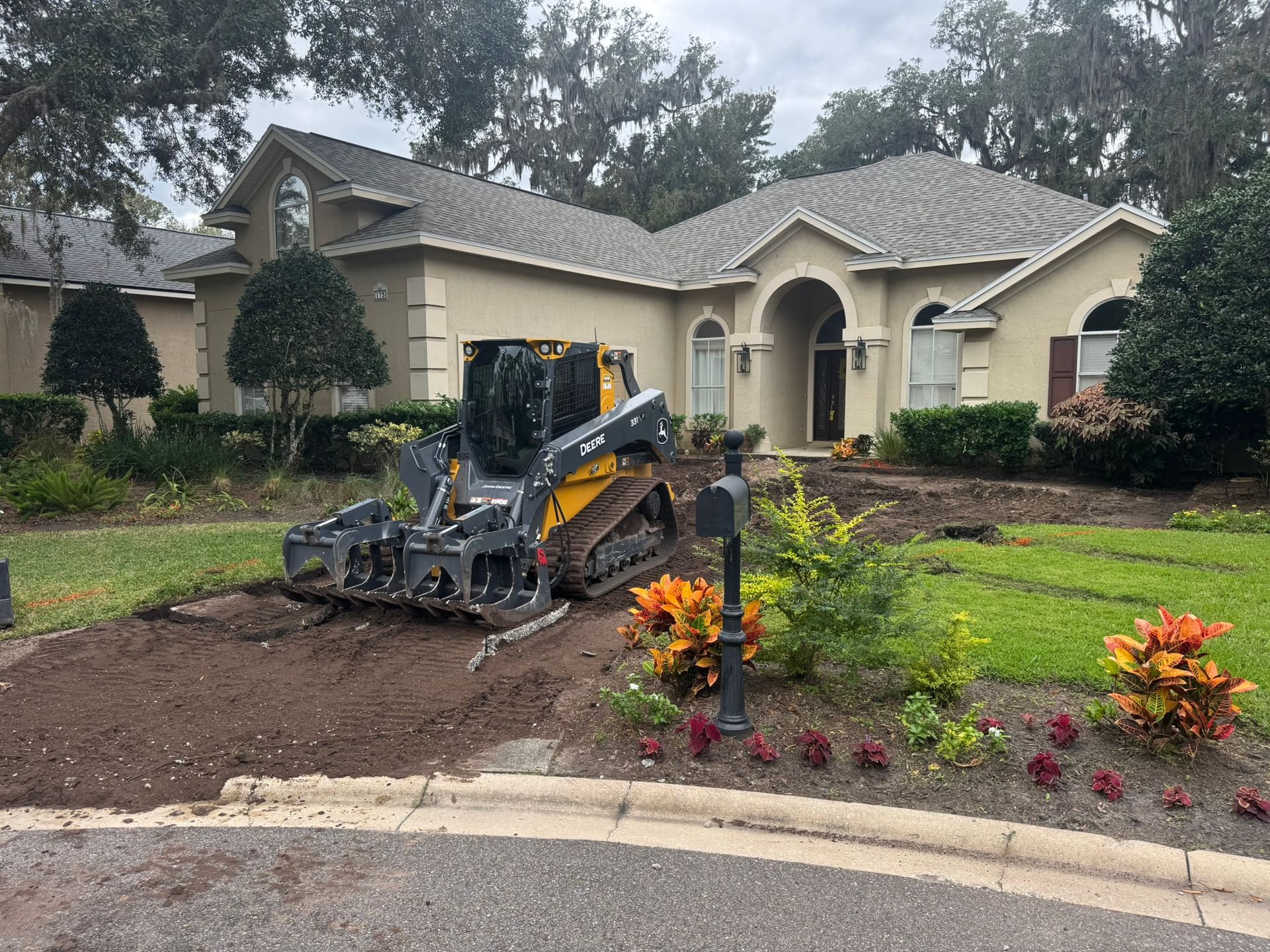 Concrete Driveway Removal & Grading