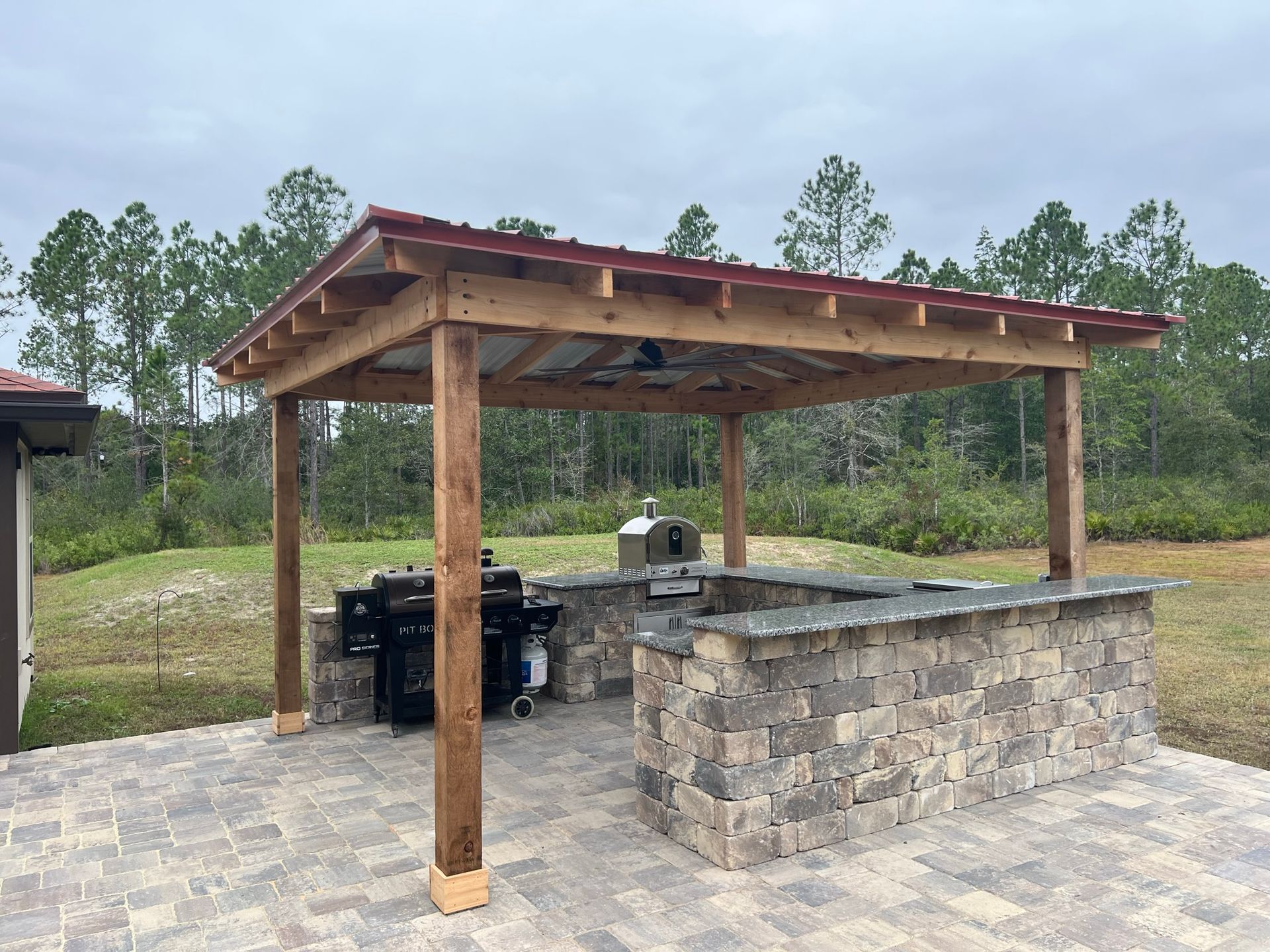 Cedar Cabana with Summer Kitchen