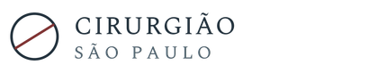 Logo do Cirurgi&atilde;o S&atilde;o Paulo com s&iacute;mbolo circular em preto e vermelho e texto cinza escuro.