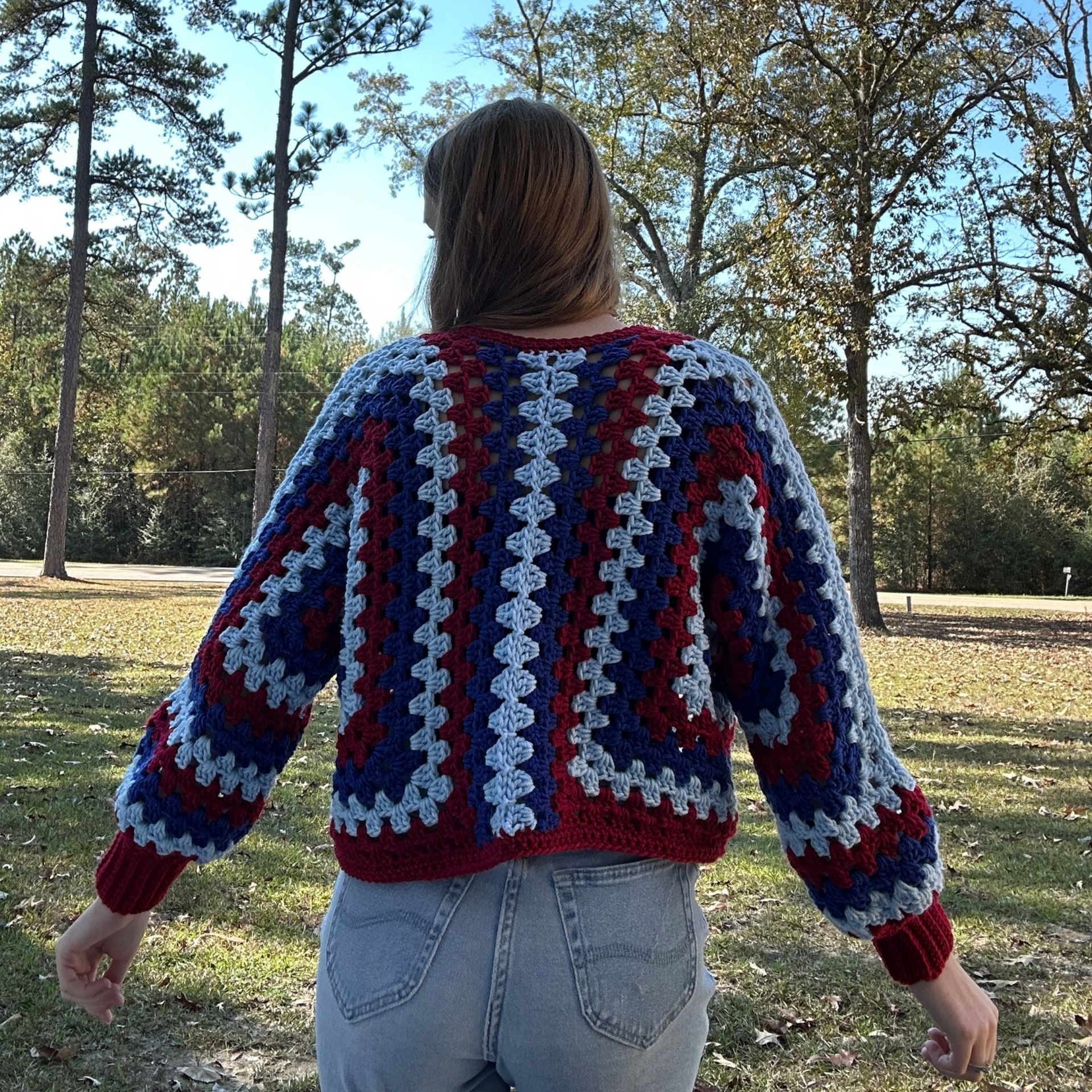 Hexagon Cardigan - Iced Cranberry