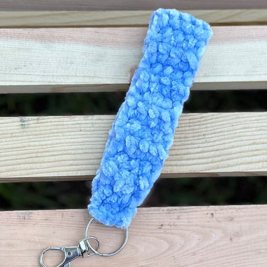 Velvet Wristlet - Blue