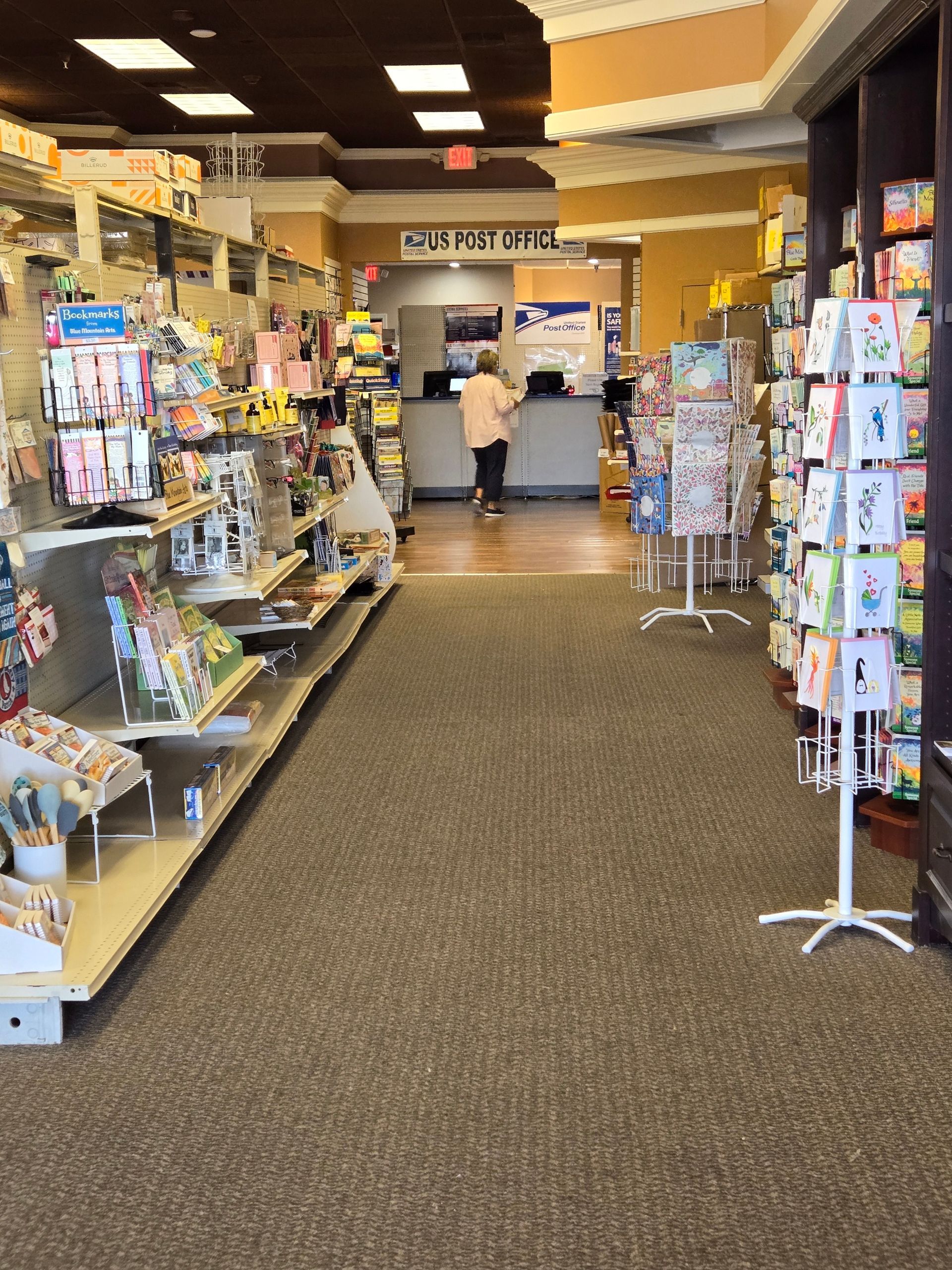 The inside of a store with a sign that says key to life