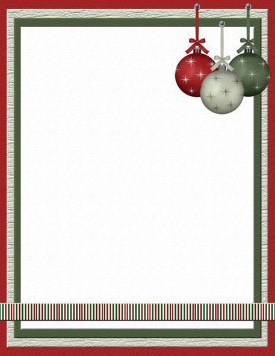 A Christmas frame with three Christmas balls hanging from a string.