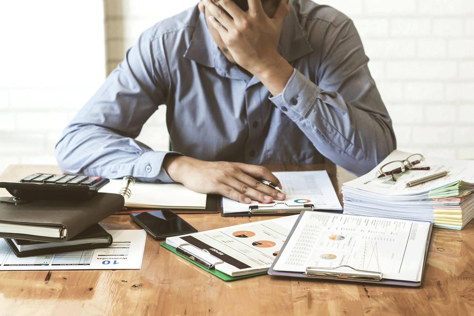 Tax professional reviewing filing errors 