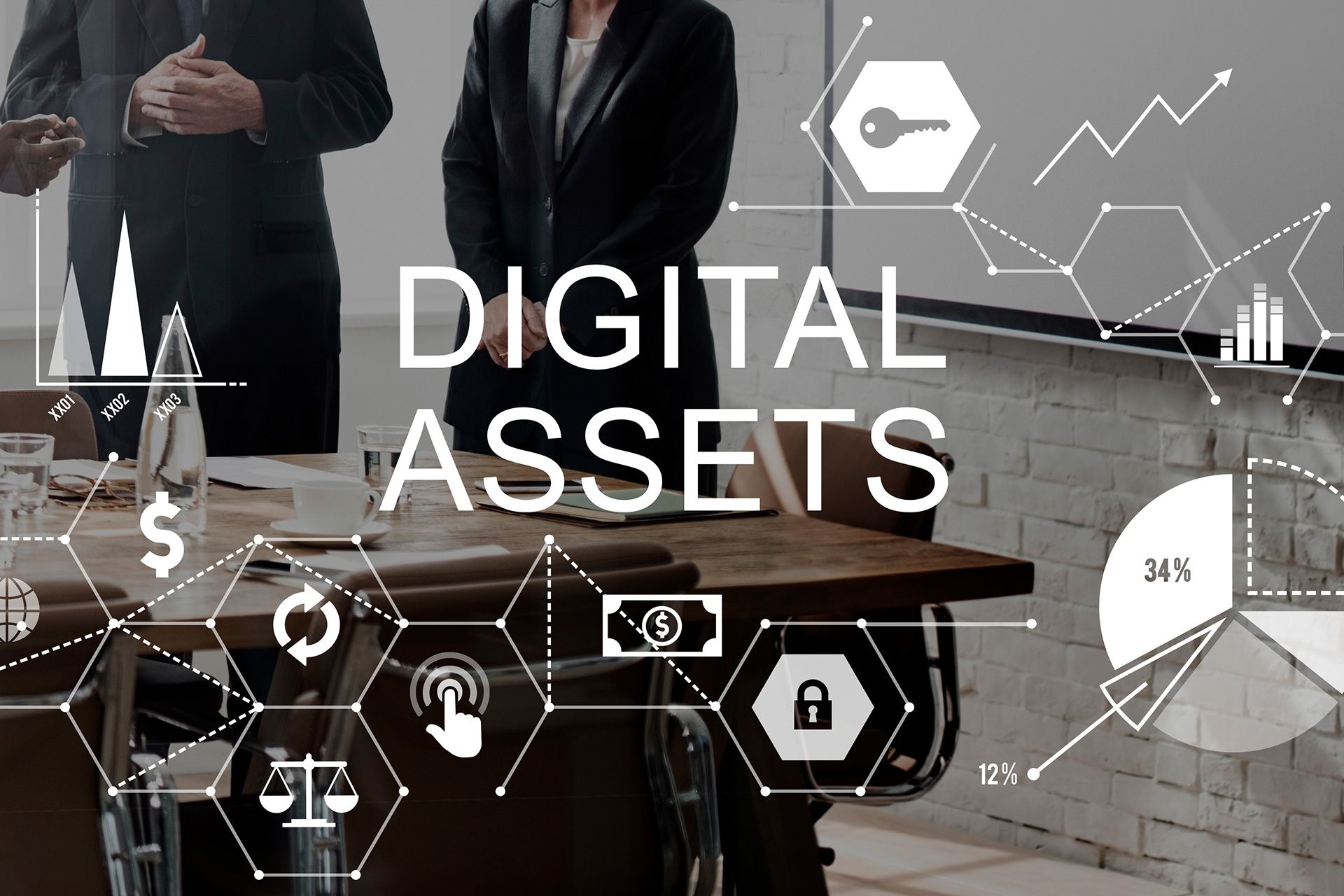 Family reviewing digital assets and documents
