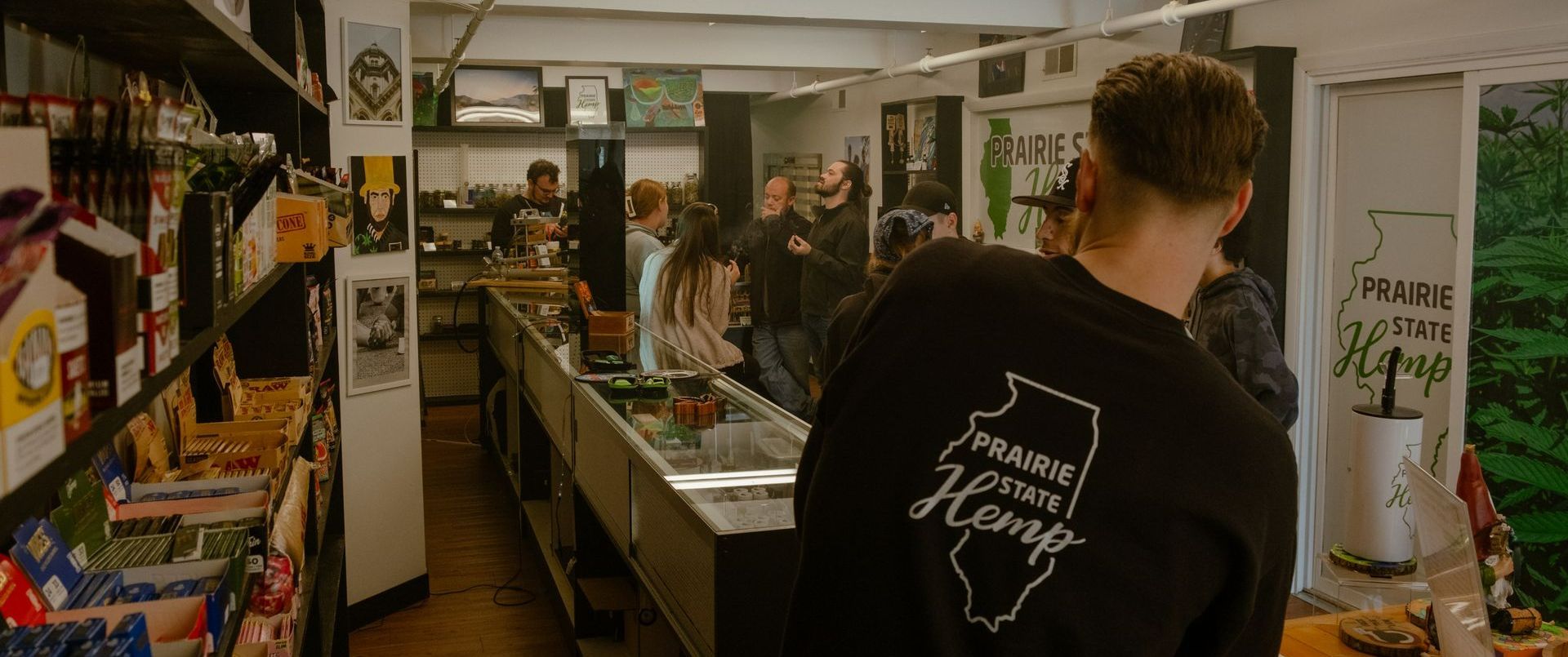 group of people enjoying prairie state hemp thc and cbd products in springfield IL