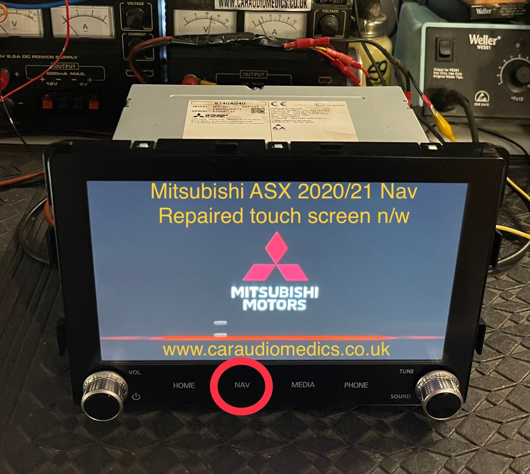 Mitsubishi ASX SDA2
2019-2020-2021 NR-201
8740A040 8740A075
Repair touchscreen unresponsive Touchscreen frozen
www.caraudiomedics.co.uk