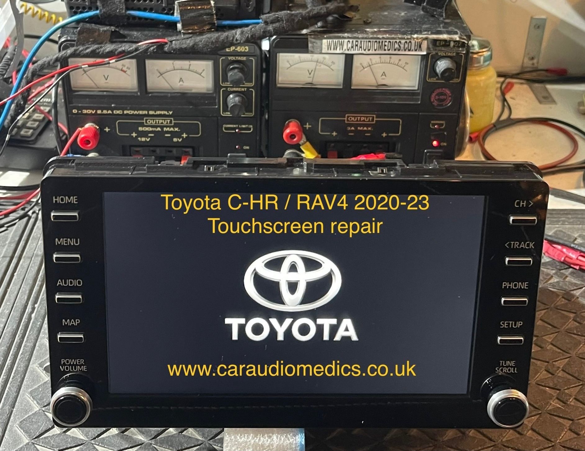 Toyota C-HR 2023 + RAV4 2020 2021 2022 2023 2024 86140-F4500 86140-F4051 CVRT29E0AE
Repair delaminated faulty touchscreen
www.caraudiomedics.co.uk
