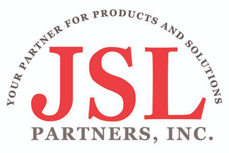 JSL Partners Inc Logo with text in red and black text
