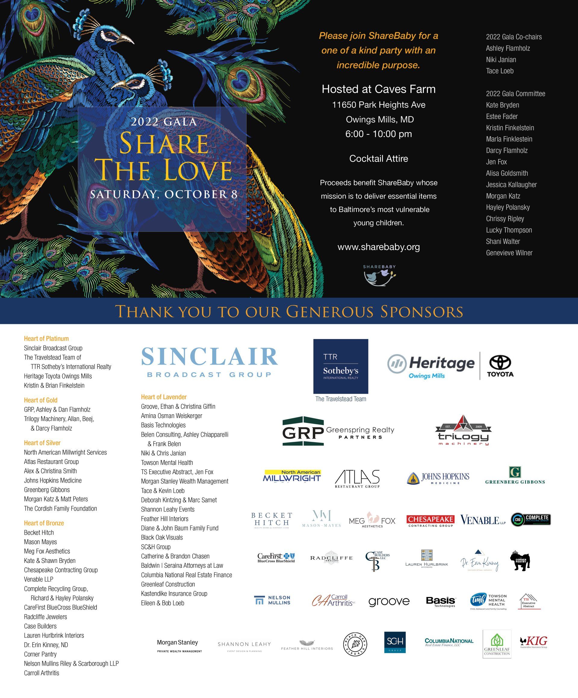Share the Love Gala Invite