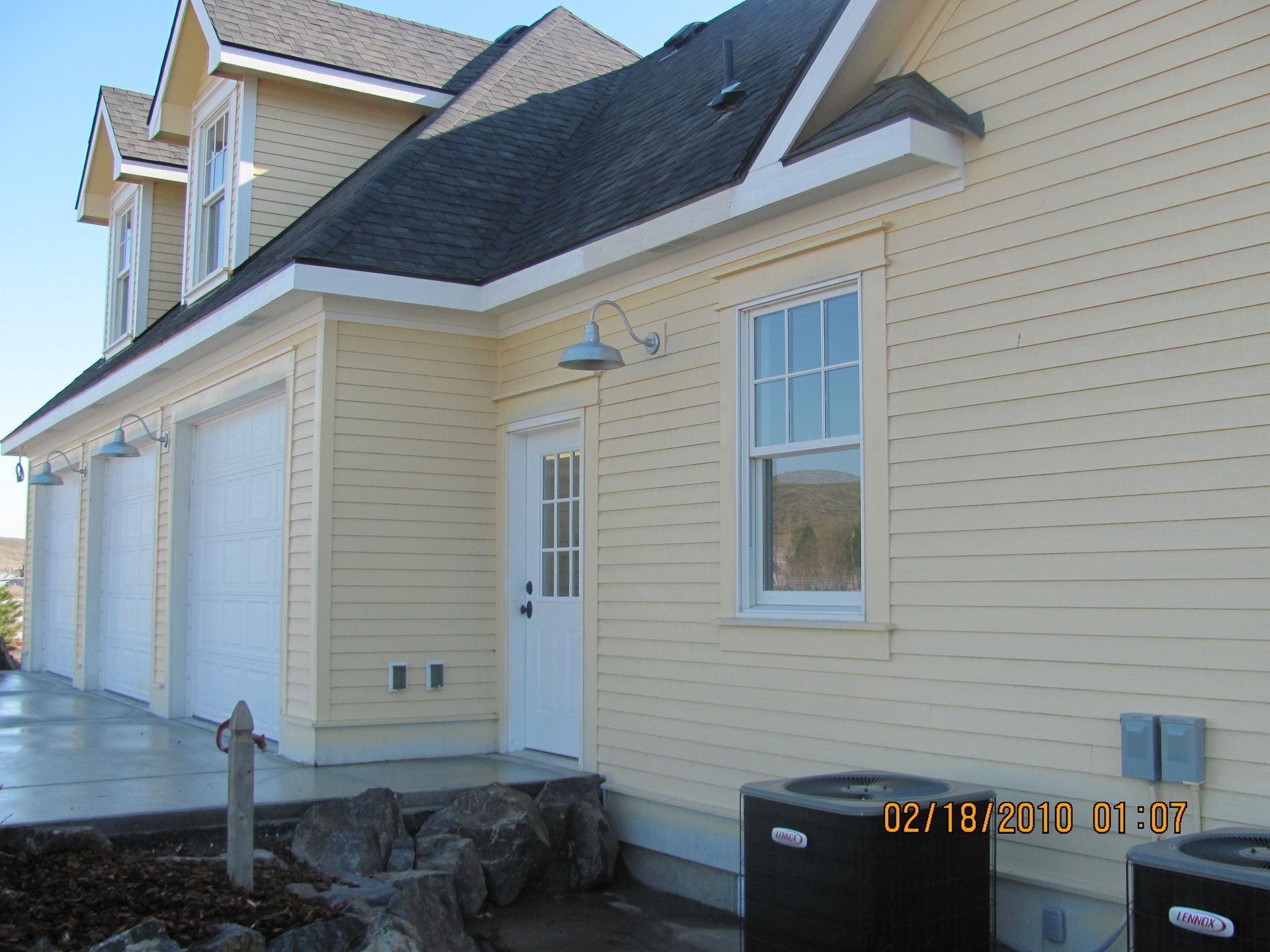 A picture of a house taken on february 18th 2013
