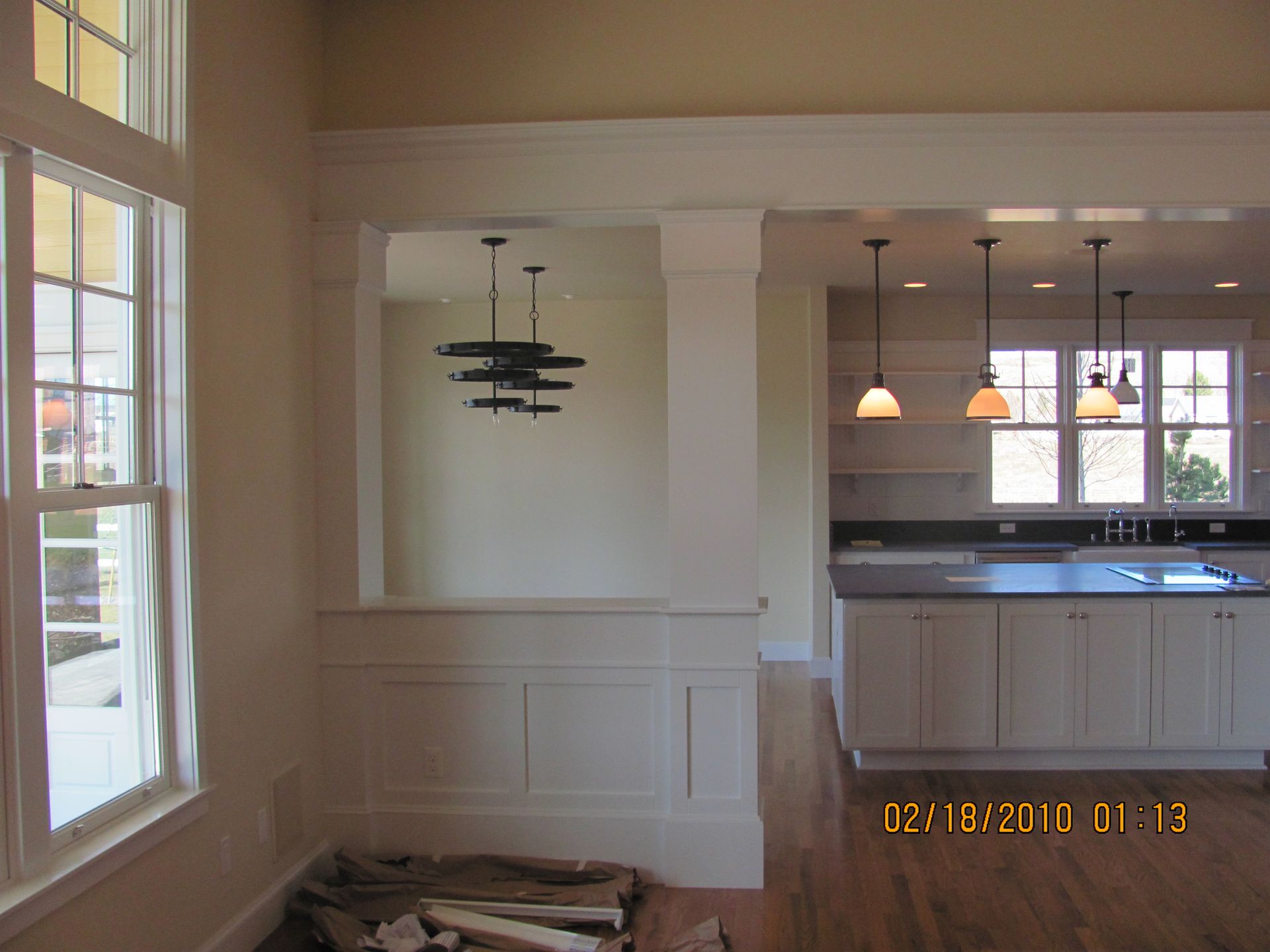 A picture of a kitchen taken on february 18 2010