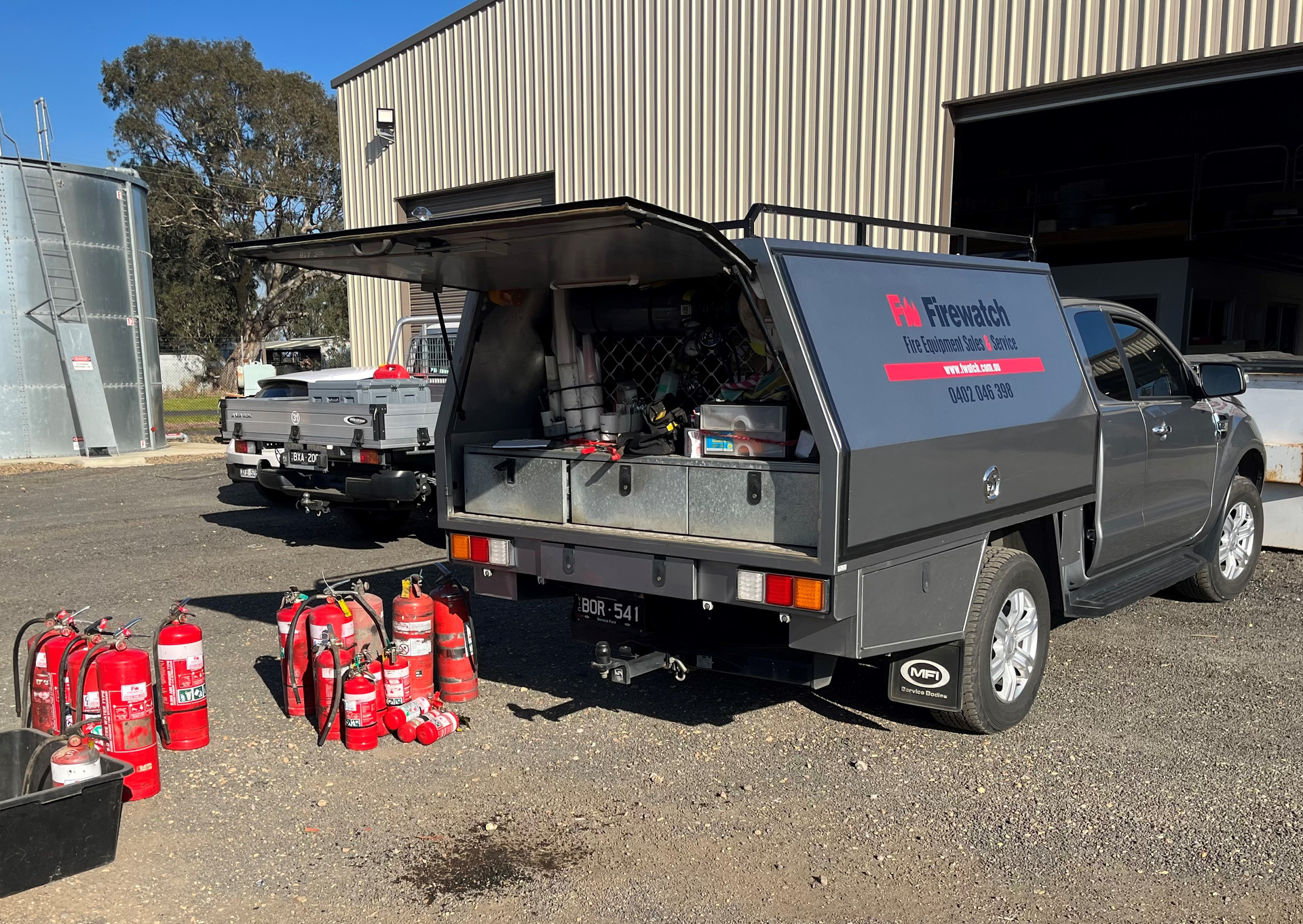 Fire Extinguisher And Service Car - Dandenong, VIC - Firewatch