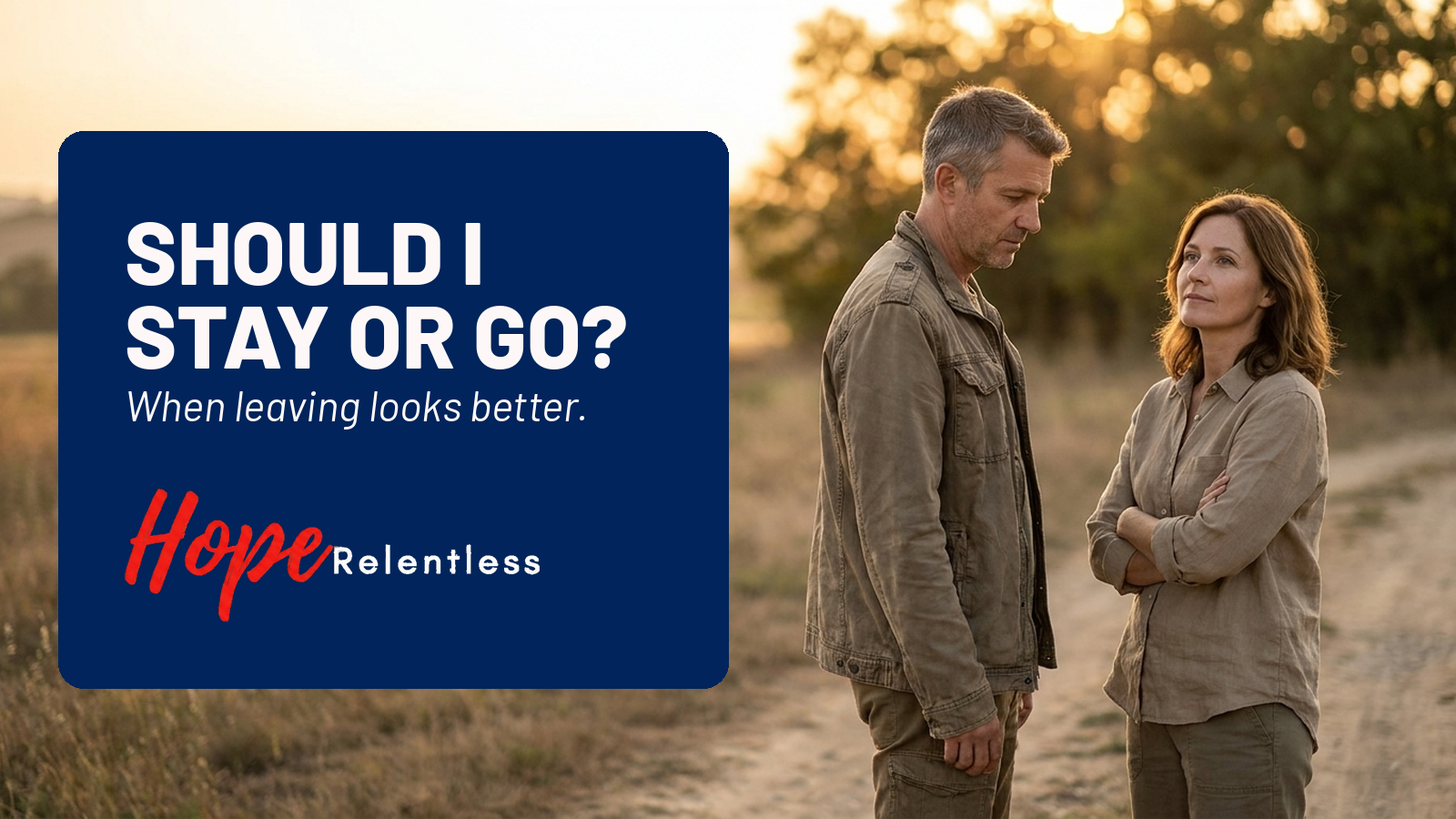 Chad and Sarah-Gayle discuss what to do when leaving looks easier than staying.