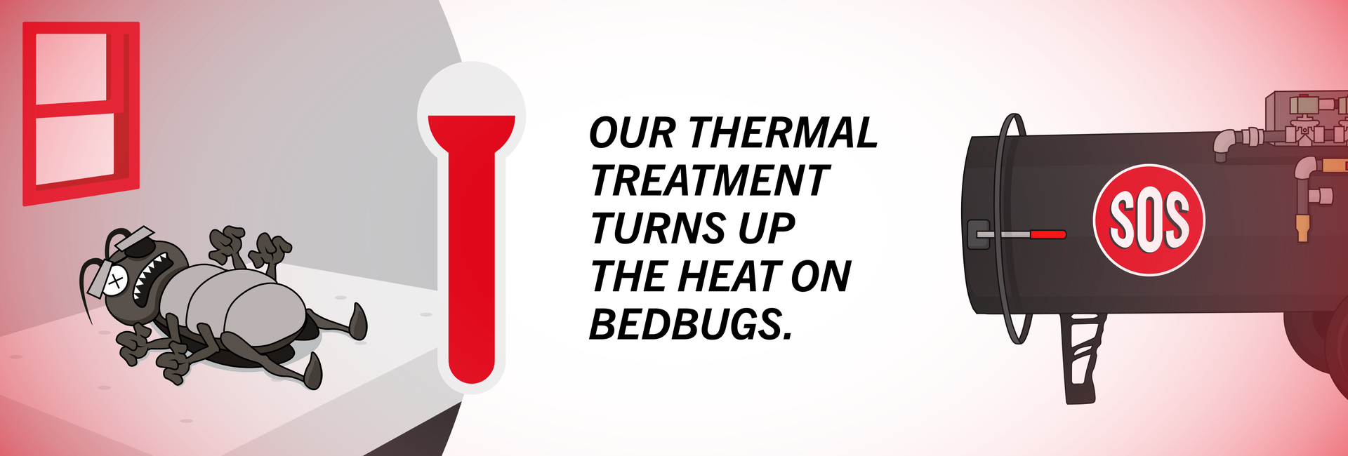 Bed bug exterminator heat treatment by SOS Pest Control
