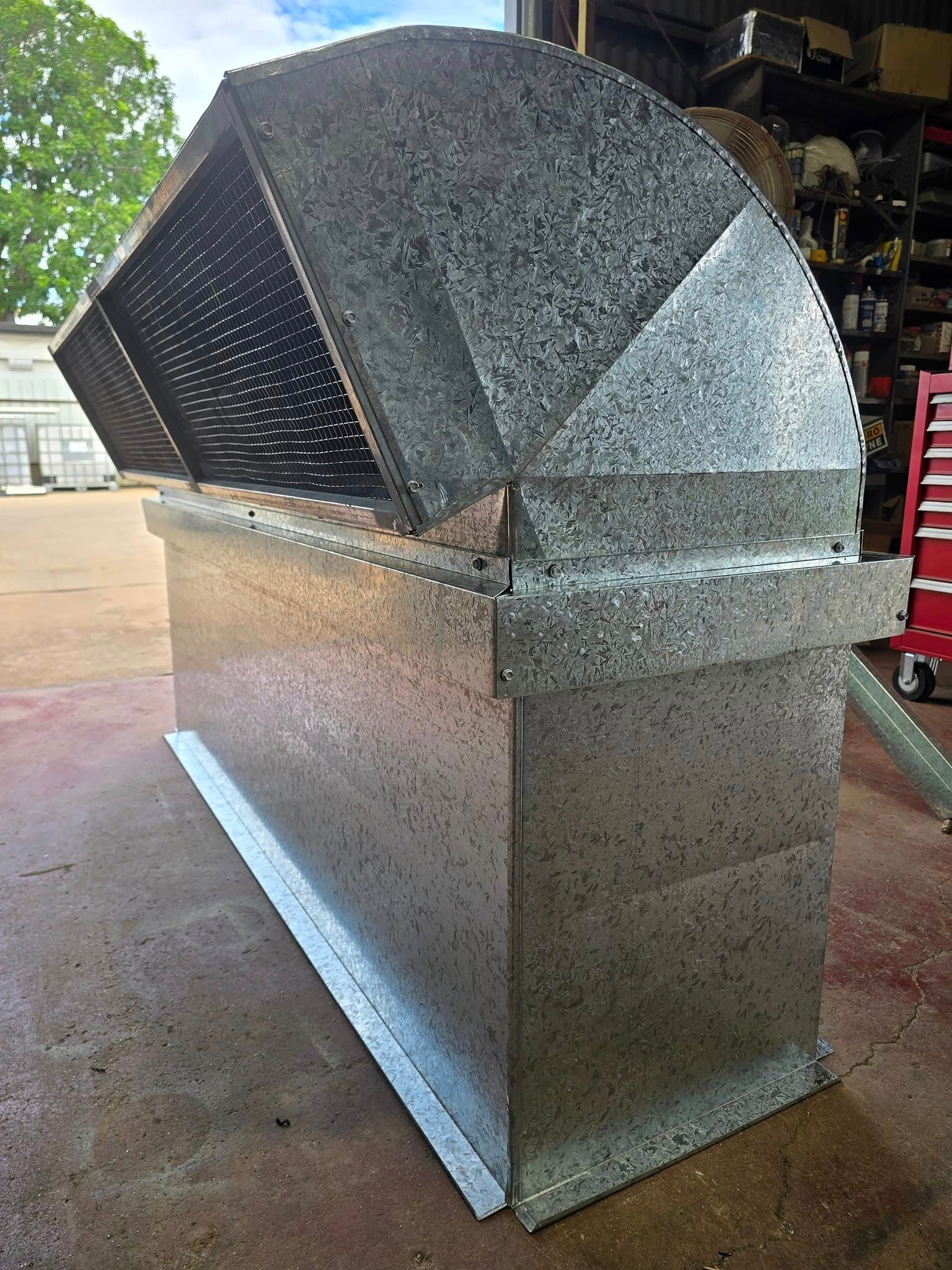 Galvanized Metal Ventilation Ductwork — Cumming Airconditioning & Sheetmetal in Ryan, QLD