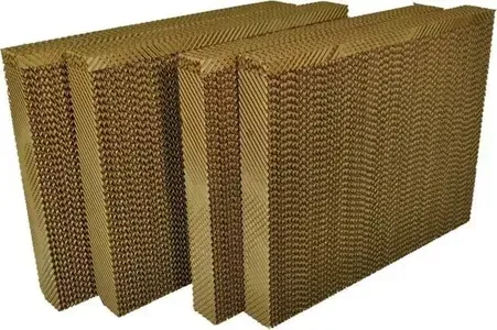 Four Rectangular Evaporative Cooling Pads Stacked Together — Cumming Airconditioning & Sheetmetal in Ryan, QLD