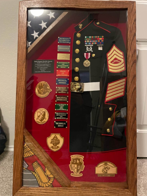 dress blues display case Service Uniform Retirement Plaque  KobeJak Creations