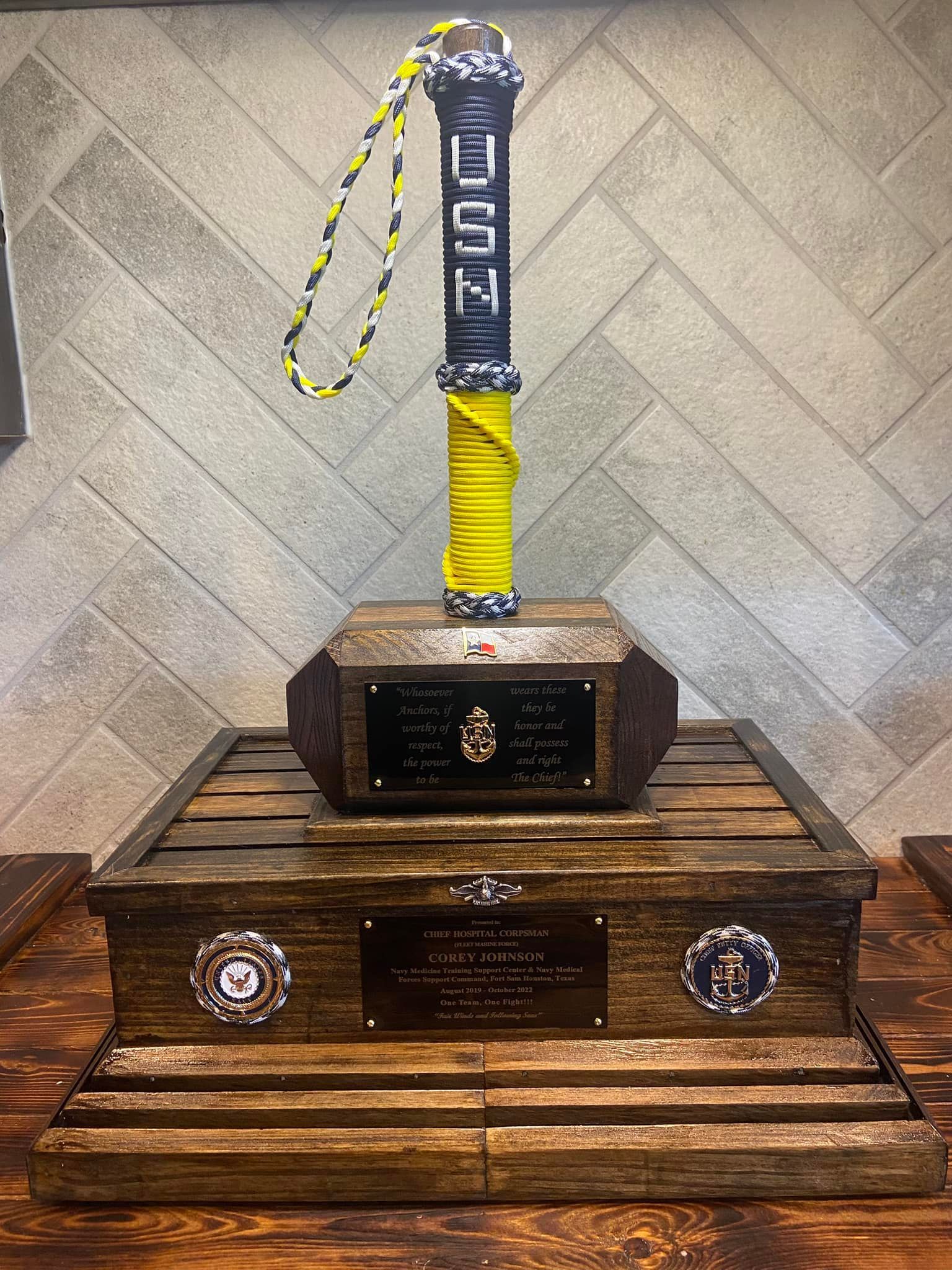 Hammer with Base Commemorative Plaque