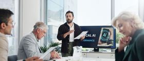Business presentation on AI readiness