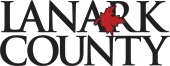 Logo for Lanark County, with the text 