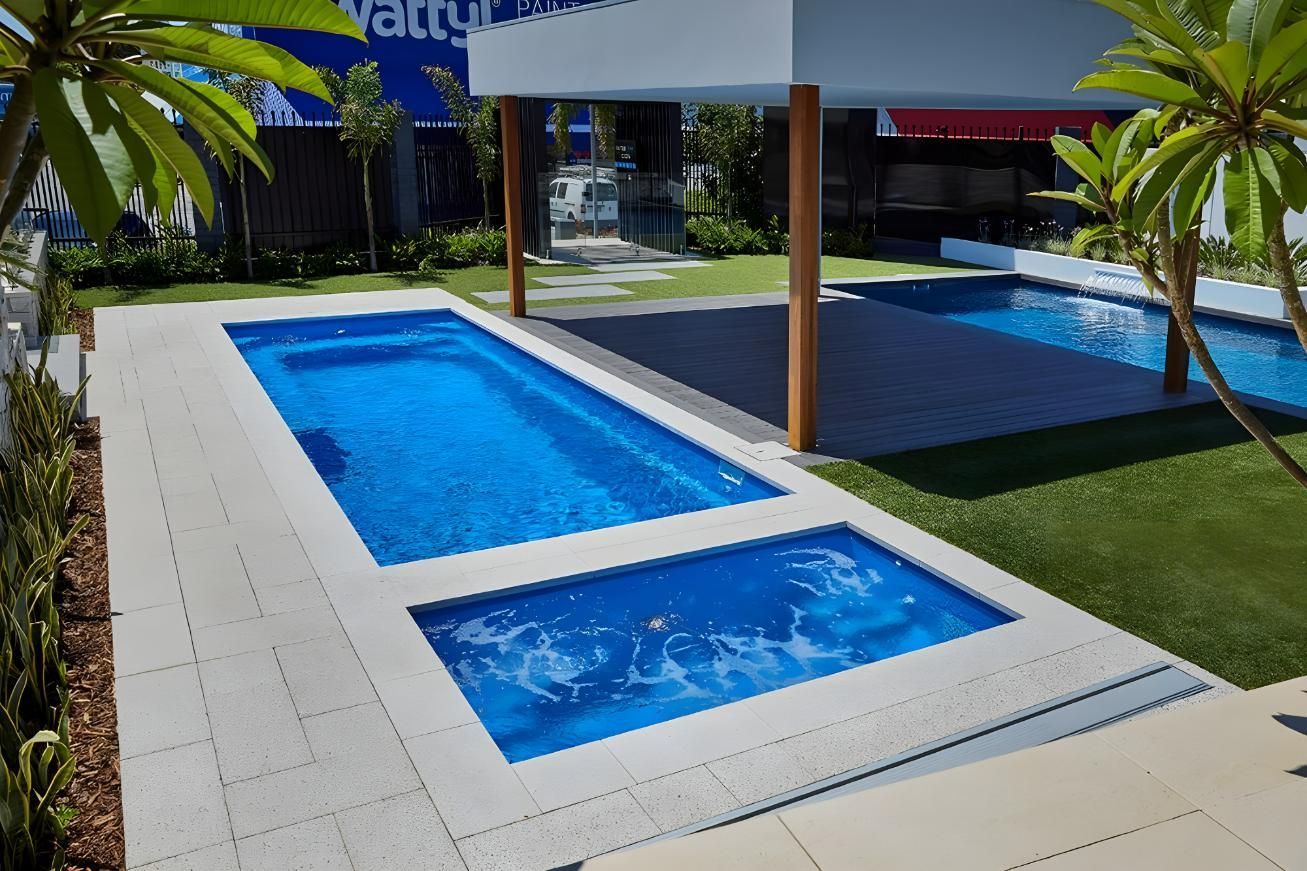 A Picture of a Swimming Pool of Hamilton Spa 3.8m x 1.6m — SJ Pools and Concreting in Dubbo, NSW