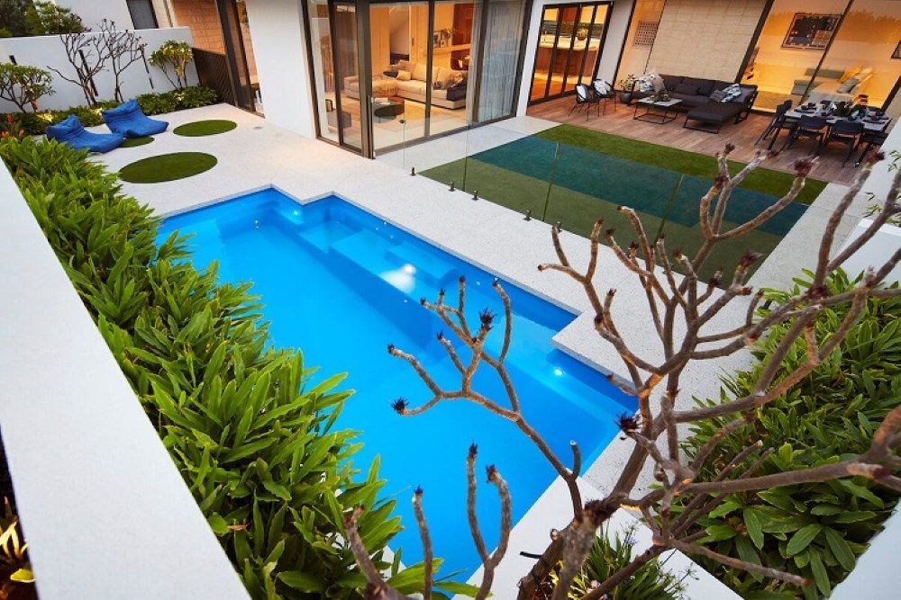 A Picture of a Medium Swimming Pool of a Billabong Slimline 7.2m x 2.8m — SJ Pools and Concreting in Dubbo, NSW