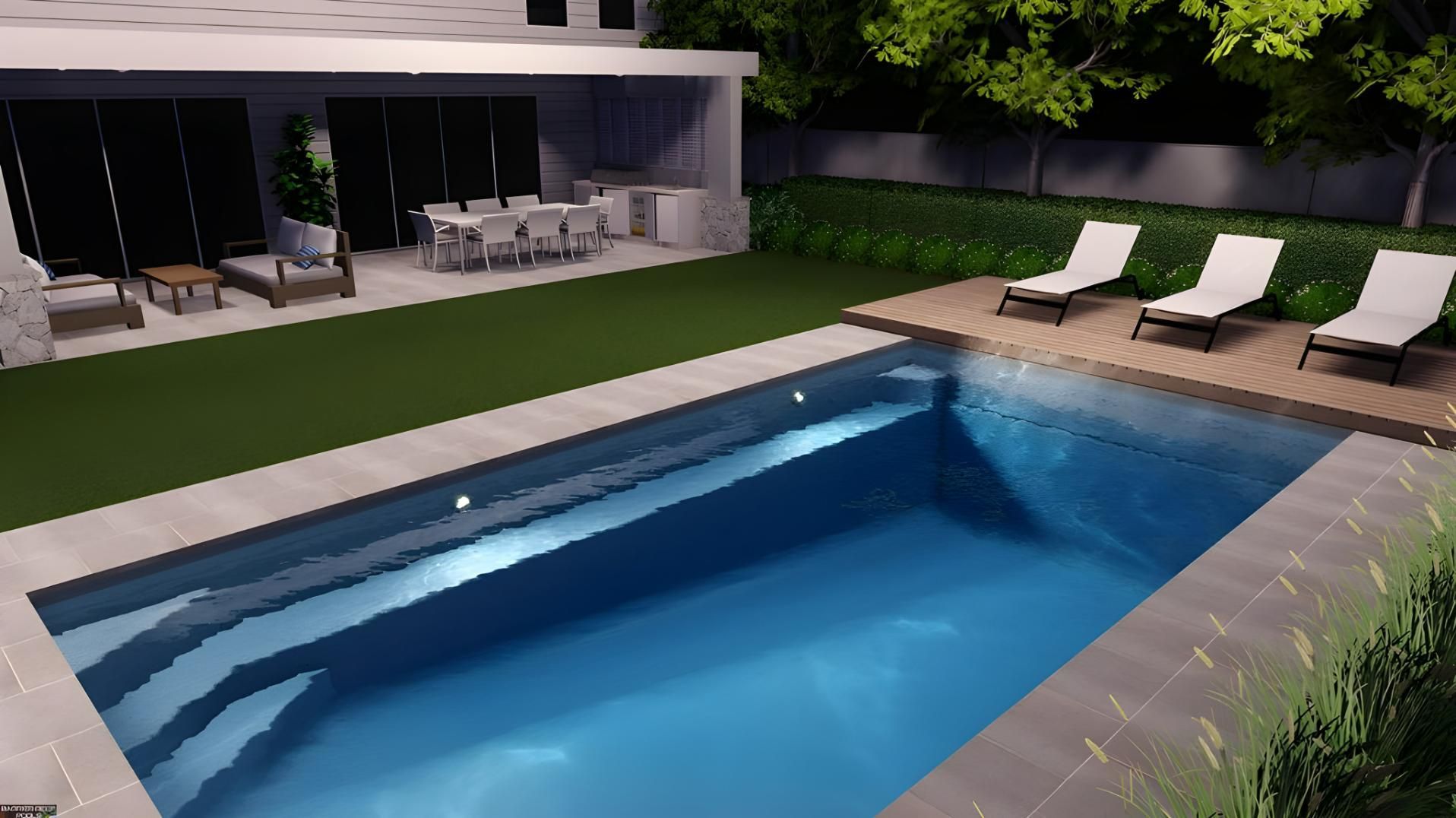 A Picture of a Swimming Pool of Brampton Pool 5.2m x 4.4m — SJ Pools and Concreting in Dubbo, NSW