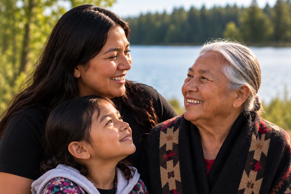 first nation multi generation family