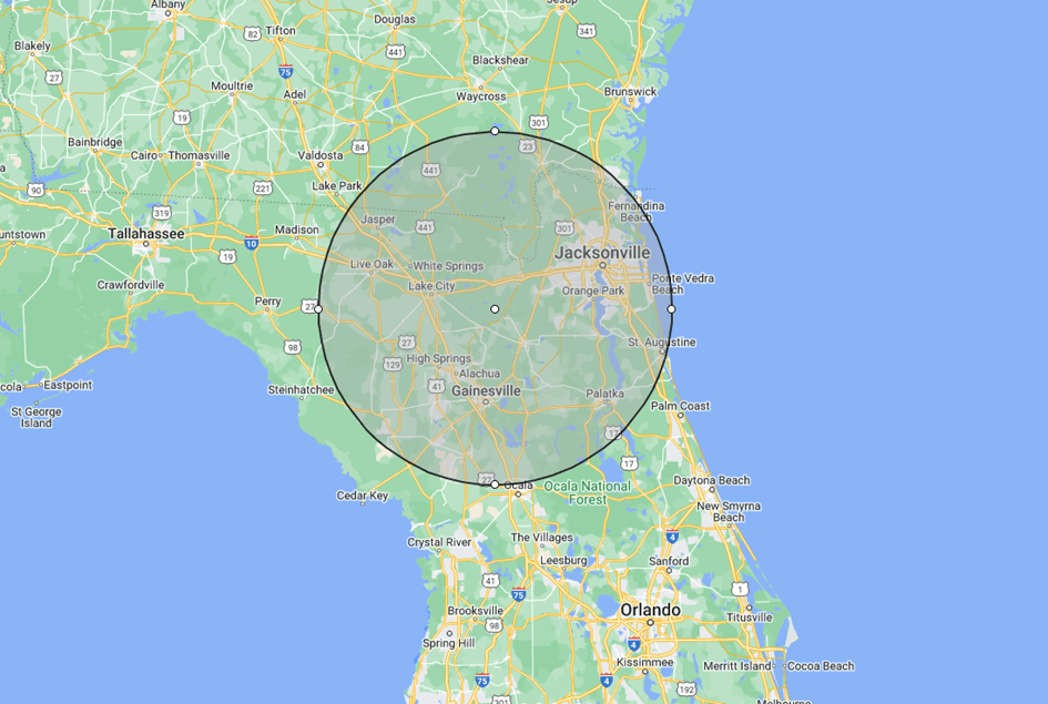 Service Area — Jacksonville, FL — North Florida Insulation
