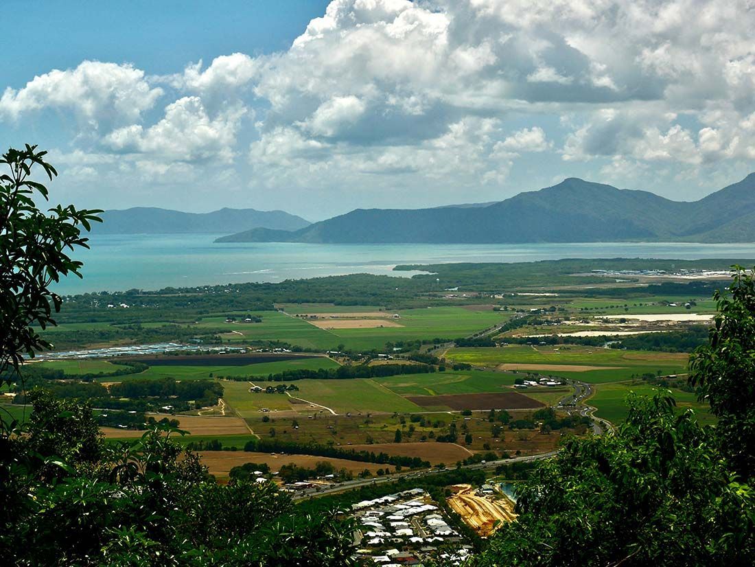 A View of a Valley With Mountains in the Background — Gori Marble & Granite Pty Ltd in Tablelands, QLD