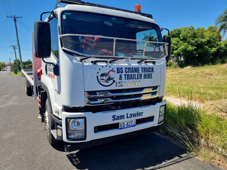 Crane Truck — BS Crane Truck and Trailer Hire In Long Flat, QLD