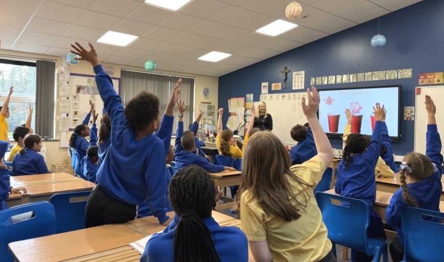 Workshop for children in a primary school