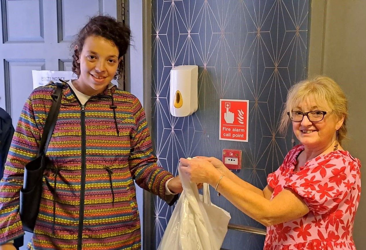 Food bank recipient