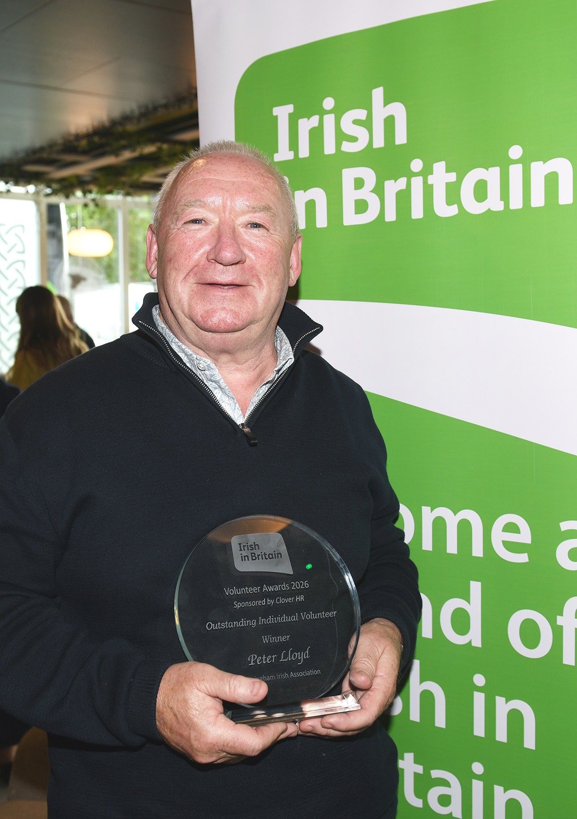 Peter Lloyd  at the Irish in Britain Volunteer Awards 2026