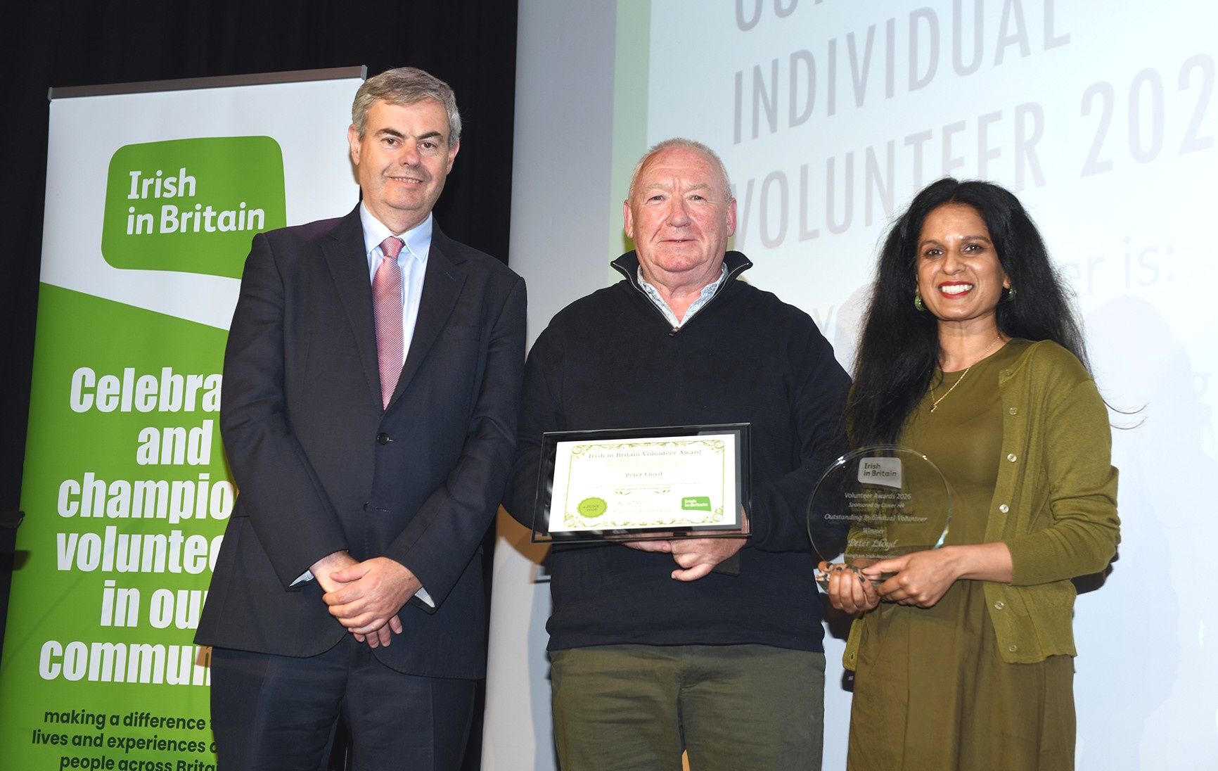 BIA saff at the Irish in Britain Volunteer Awards 2024