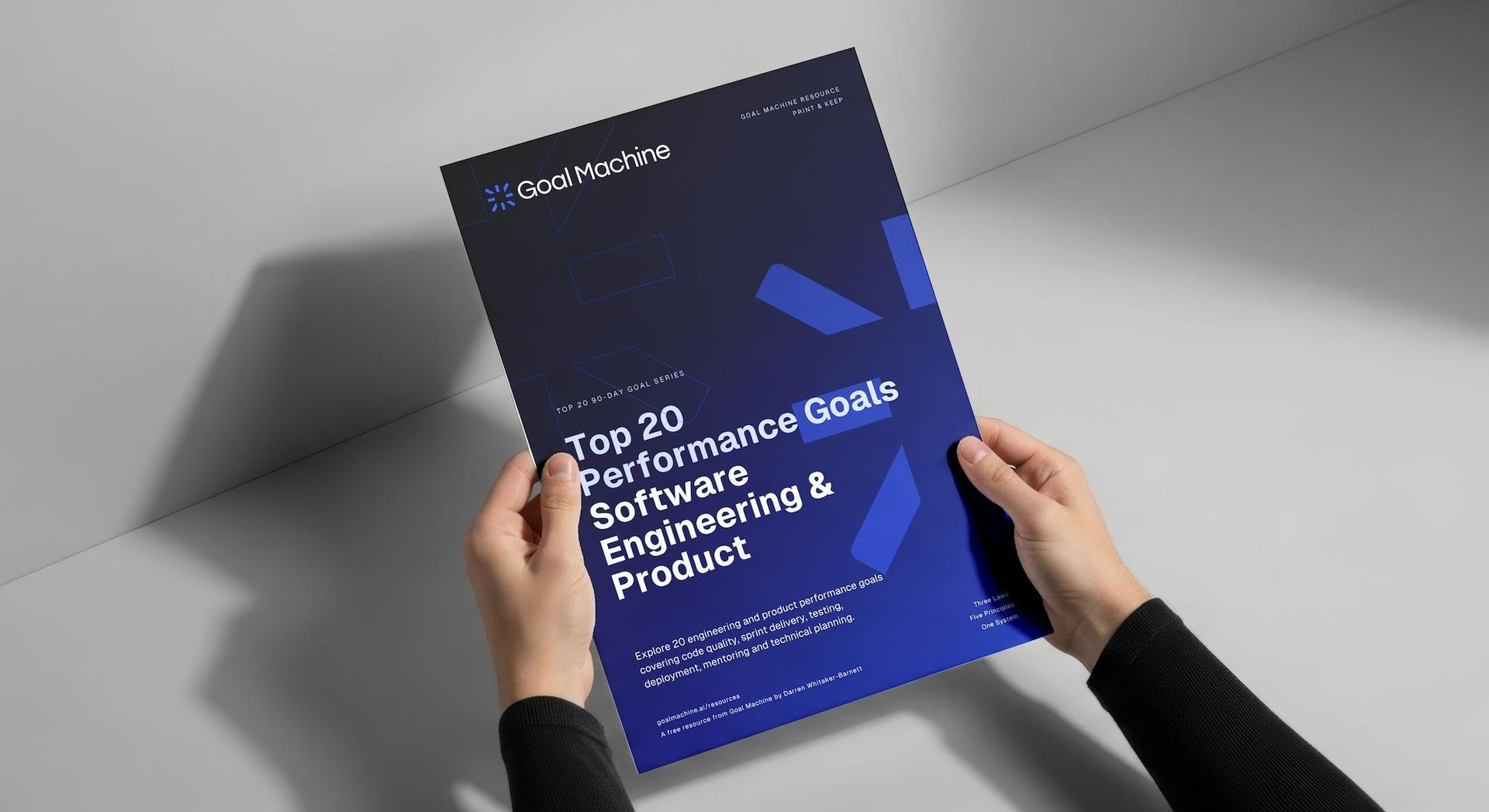 Goal Machine Top 20 Performance Goals for Software Engineering and Product resource cover