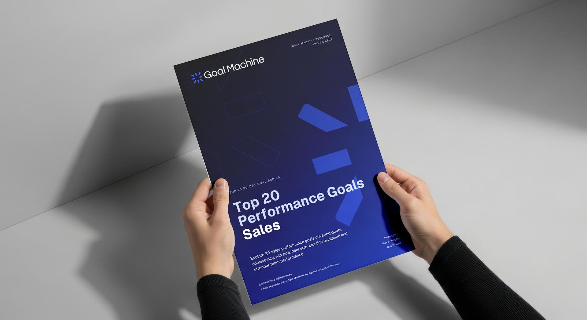 Goal Machine Top 20 Performance Goals for Sales resource cover