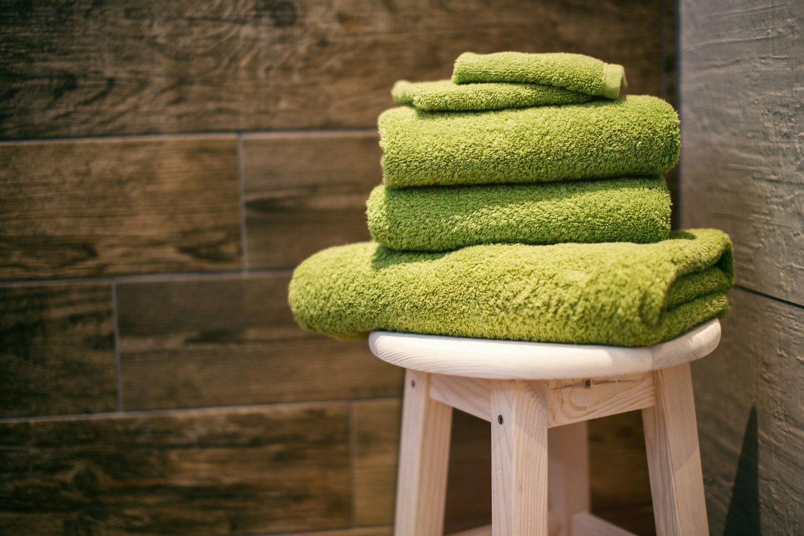 Clean folded towels