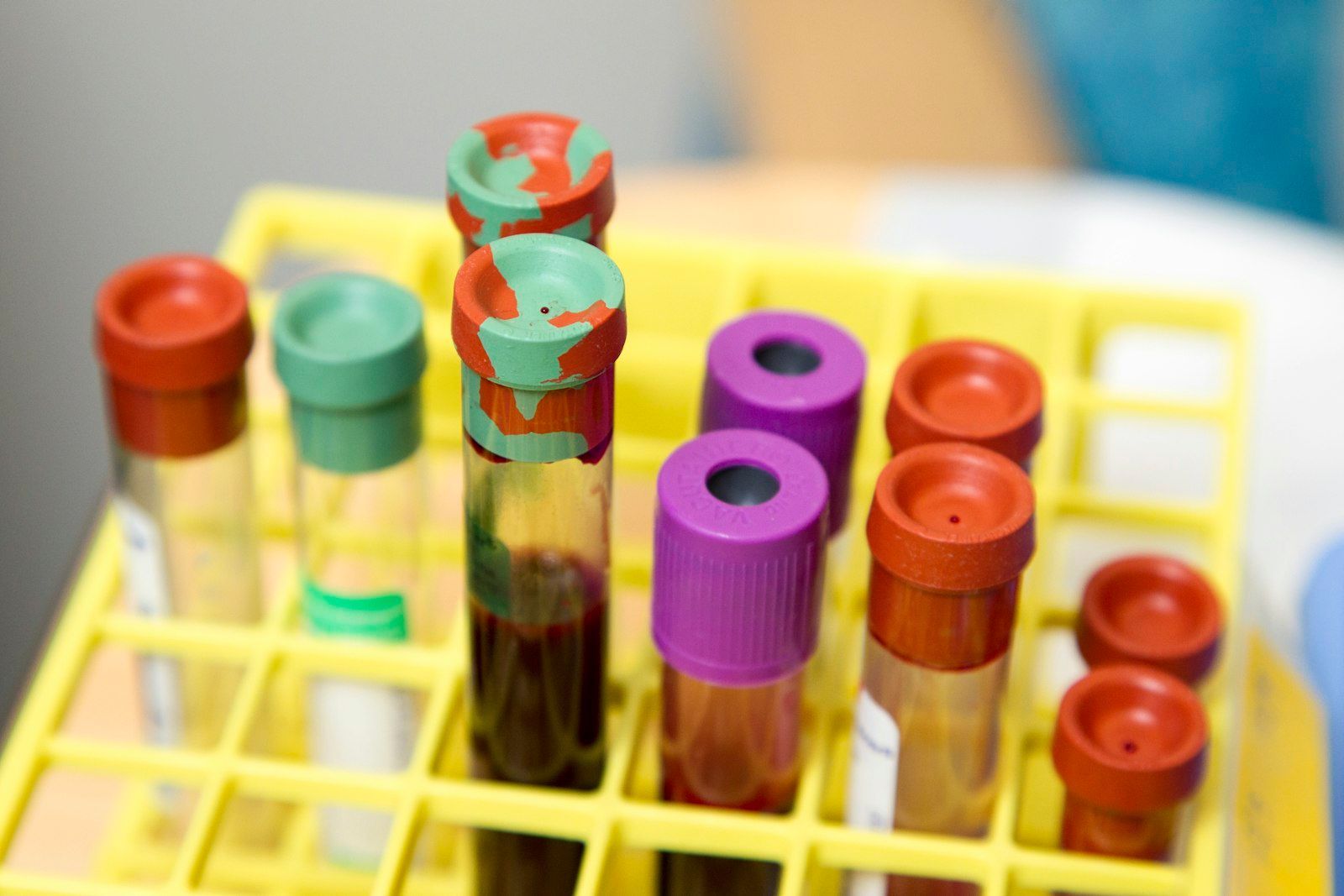 Clear test tubes