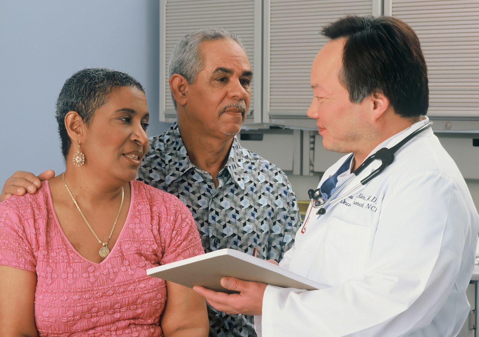 Doctor holding a tablet computer