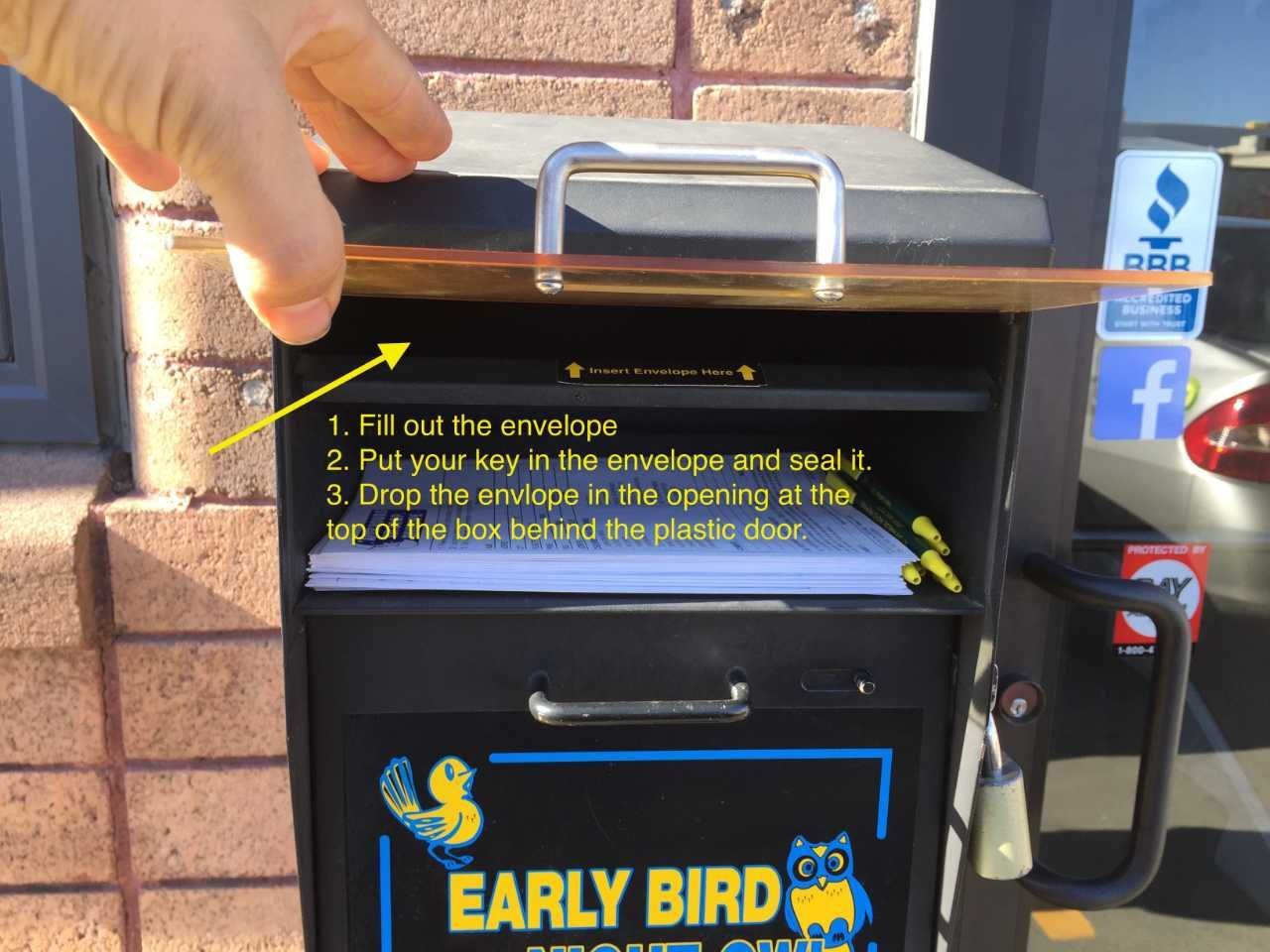 After hours drop off box | A+ Japanese Auto Repair, Inc.