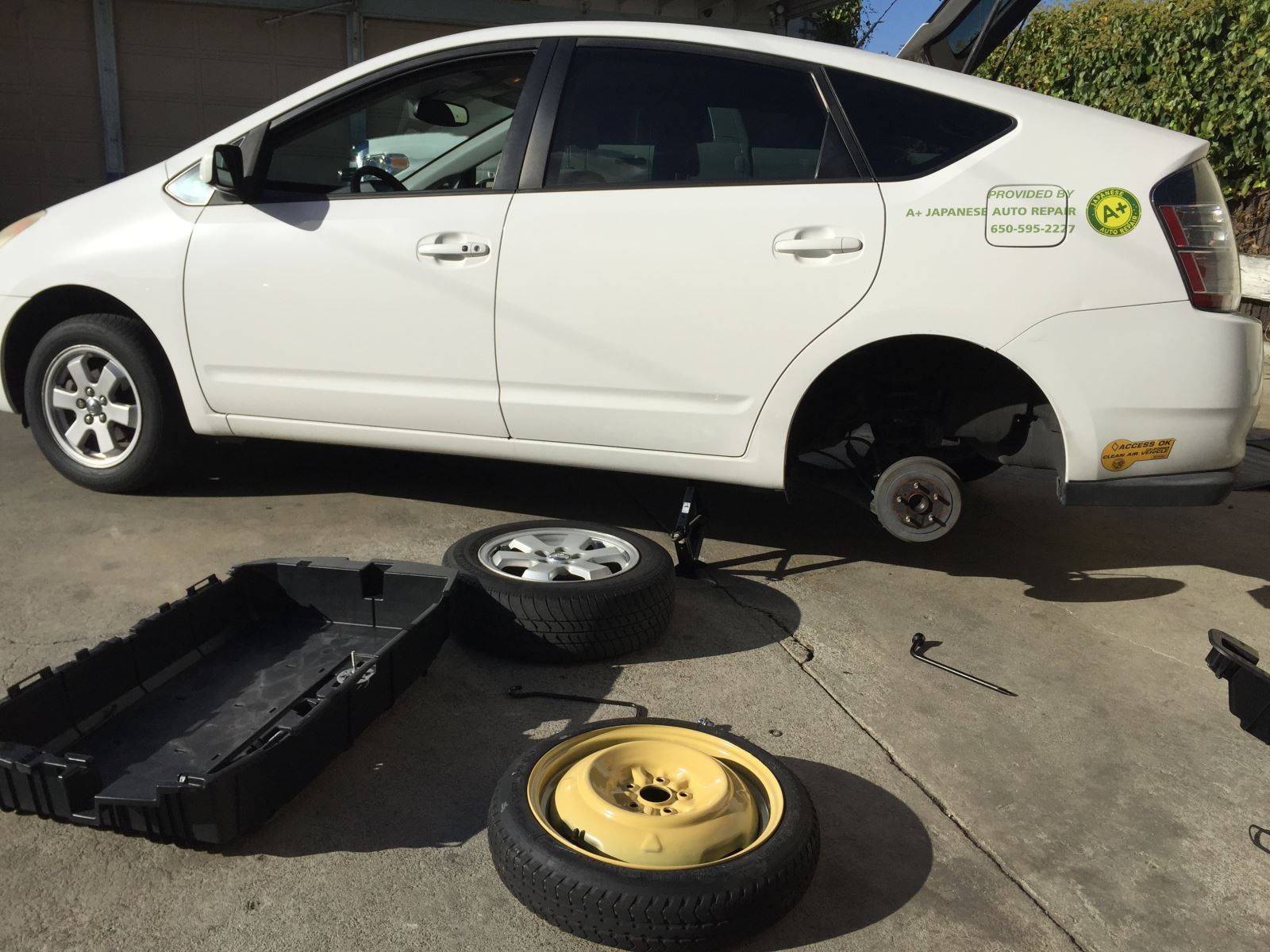 White car | A+ Japanese Auto Repair, Inc.