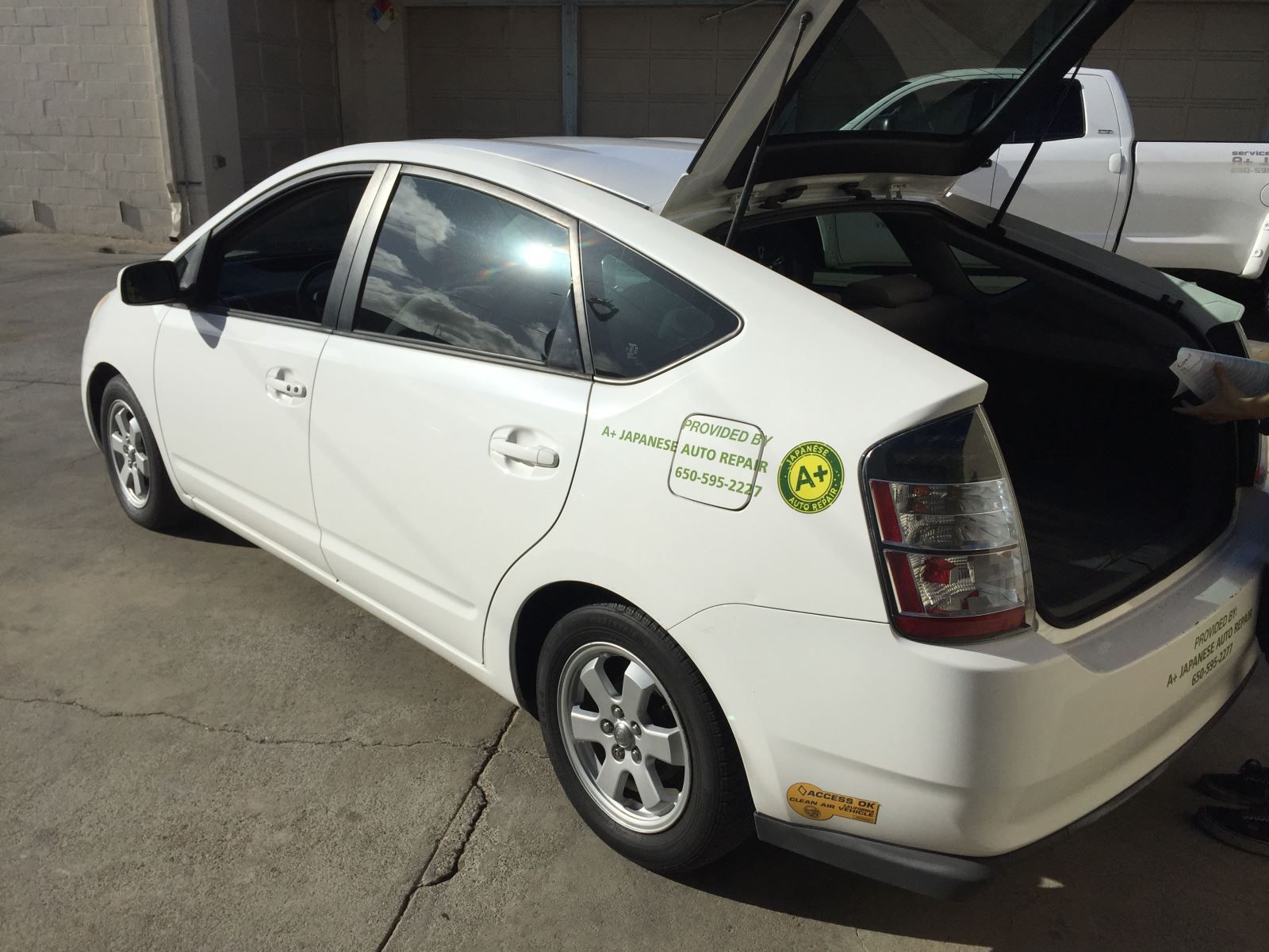 White car | A+ Japanese Auto Repair, Inc.